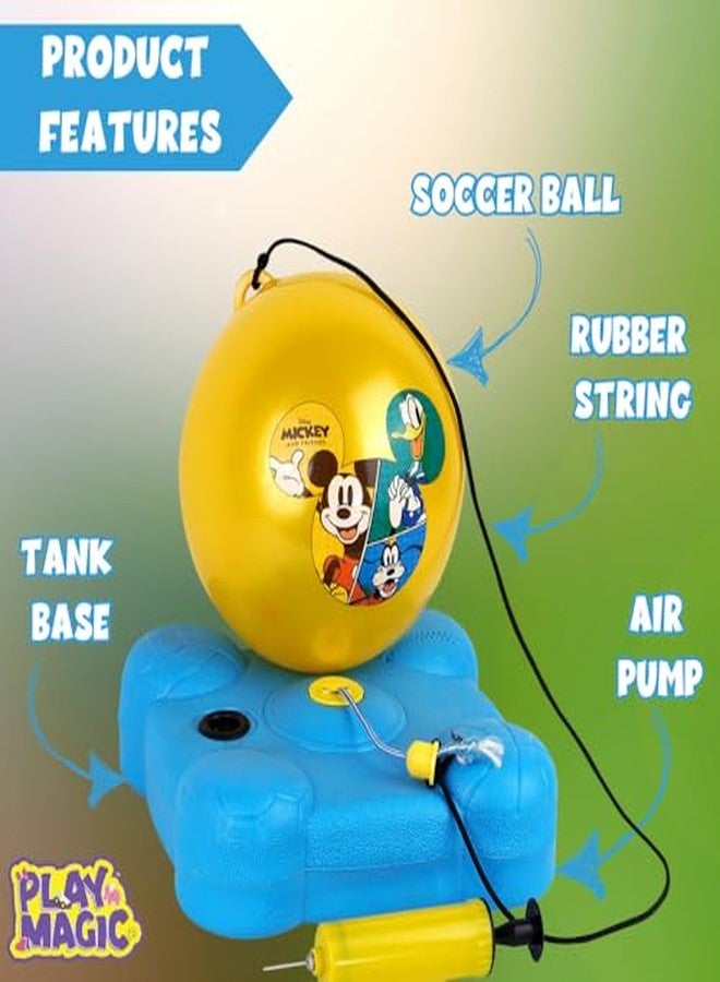 PlayMagic Mickey Mouse Reflex Soccer Training Kit Game for Kids | Outdoor Activities, Garden Games, Football Practice, Swingball, Suitable for Boys and Girls Aged 6+ - Image 4